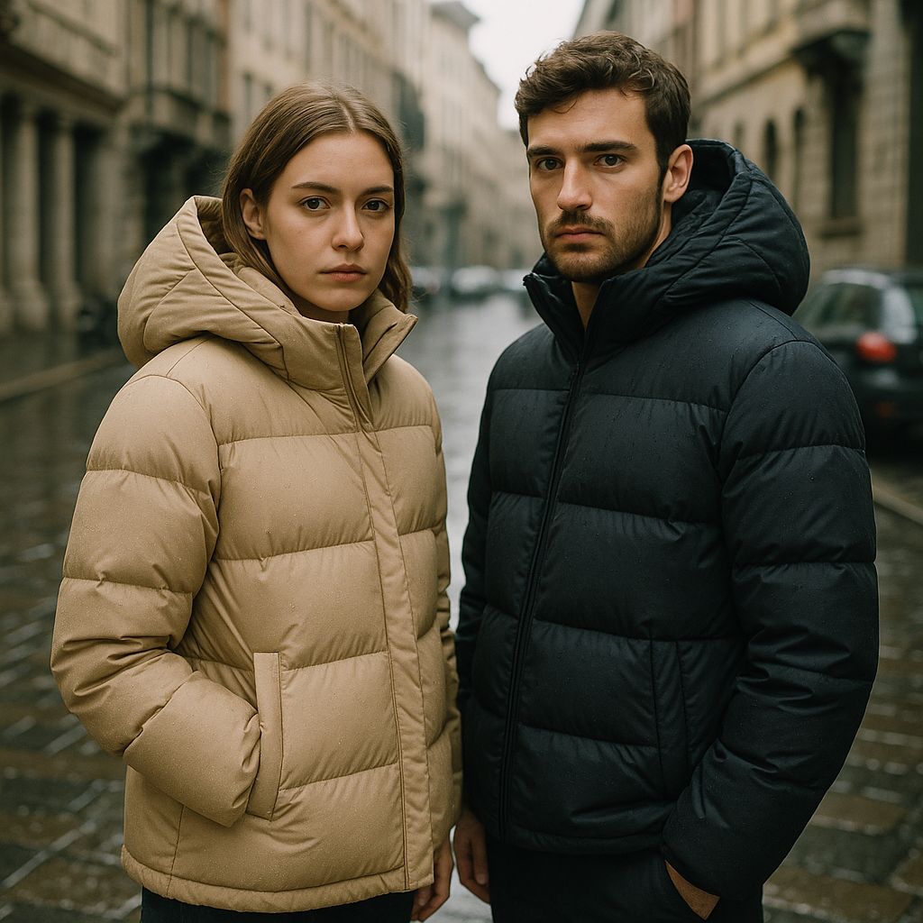 Un giaccone impermeabile imbottito di piuma: perché scegliere un duvet