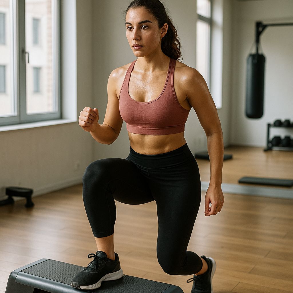 Una pedana da palestra: step, esercizi e benefici per tutto il corpo