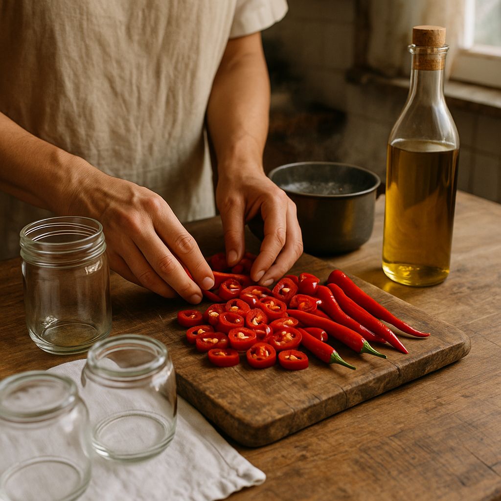 Peperoncino sott’olio: errori da evitare nella preparazione