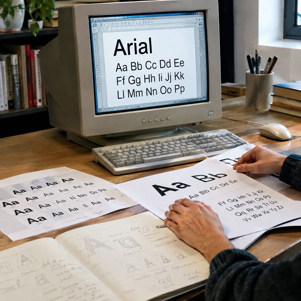 Carattere usato nei computer: storia, caratteristiche e diffusione del font Arial